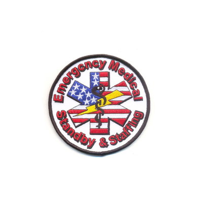 9 het Ijzer van het kleurenbrandweerkorps op Flarden, Logo Embroidered Custom UniVoorm Lapjees