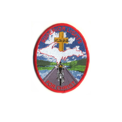 Merrowed opstrijkbare geborduurde patches kleding badges padvinder souvenir