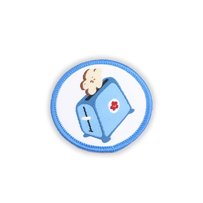 De borduurwerk Geweven Logo Lapje Ironing Backing Voor-Decoratie van Kledingstukkentafelkleden