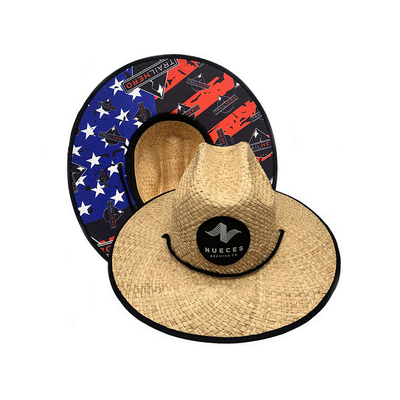 11.5cm Breed Randflard Straw Hoed Woven Raffia Grass voor het Surfen